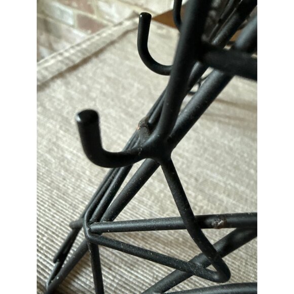 Eiffel Tower Metal Jewelry Holder With Multiple Hooks For Earrings & Necklaces - Picture 9 of 12